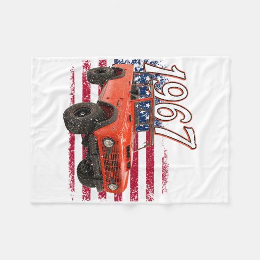 67 Bronco SUV-auto Fleece Deken (Voorkant (Horizontaal))