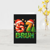 67 Bruh Christmas Candy Cane Gingerbread Design Xm Kaart (Gele Bloem)
