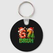 67 Bruh Christmas Candy Cane Gingerbread Design Xm Sleutelhanger (Voorkant)