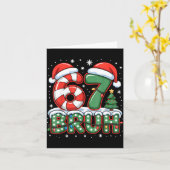 67 Bruh Christmas Fun Design For Holiday Six Seven Kaart (Gele Bloem)