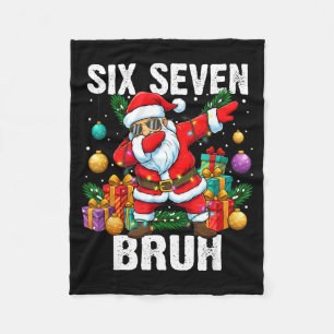 67 Bruh Kerst Cool Dabbing Kerstman Zes Zeven Mop Fleece Deken