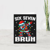67 Bruh Kerstmis Six Seven Meme Dab Sinterklaas  Kaart (Voorkant)