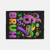 67 Bruh Mardi Gras Jester Mask New Orleans  Fleece Deken (Voorkant (Horizontaal))