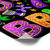 67 Bruh Mardi Gras Jester Mask New Orleans  Poster (Hoek)