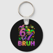 67 Bruh Mardi Gras Jester Mask New Orleans  Sleutelhanger (Voorkant)