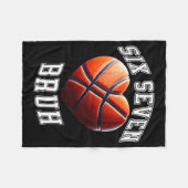 67 Bruh Meme Basketball Six Seven Heart Funny  Fleece Deken (Voorkant (Horizontaal))
