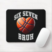 67 Bruh Meme Basketball Six Seven Heart Funny  Muismat (Met muis)