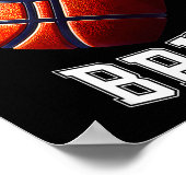 67 Bruh Meme Basketball Six Seven Heart Funny  Poster (Hoek)