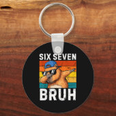 67 Bruh Meme Grappig 6 7 Capybara Voor Jongens Kin Sleutelhanger (Voorkant)