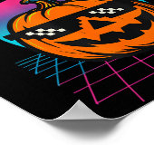 67 Bruh Meme Halloween Pompoen 6 7 Brainrot Zes Ze Poster (Hoek)