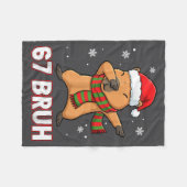 67 Bruh Six Seven Meme Capybara Christmas Kids Boy Fleece Deken (Voorkant (Horizontaal))