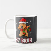 67 Bruh Six Seven Meme Capybara Christmas Kids Boy Koffiemok (Links)