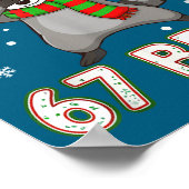 67 Bruh Six Seven Meme Raccoon Christmas Kids Boys Poster (Hoek)