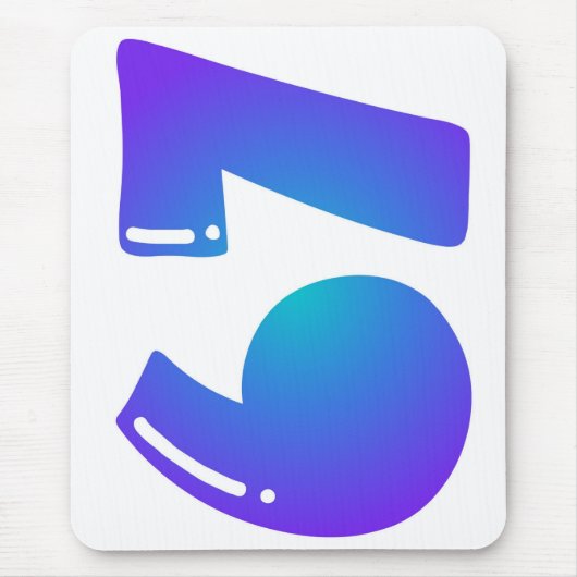 67 Bubble Numbers Muismat (Voorkant)