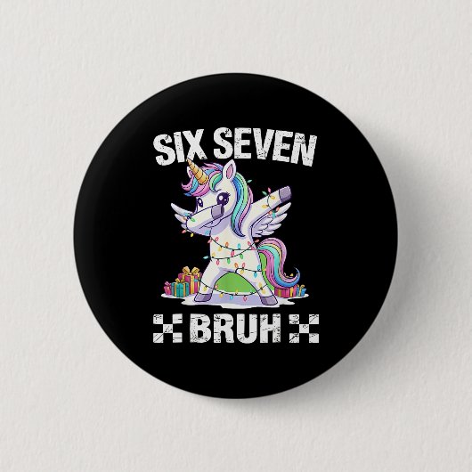 67 Burh Grappige Kerstmis 6 7 Meme Mannen Vrouwen  Ronde Button 5,7 Cm (Voorkant)