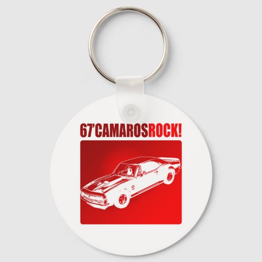 67 Camaro Rocks! Sleutelhanger (Voorkant)