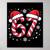 67 Candy Canes Santa  Poster (Voorkant)
