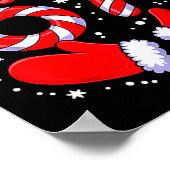 67 Candy Canes Santa  Poster (Hoek)