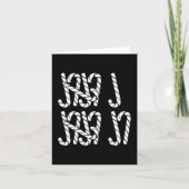 67 Candy Canes Tally Marks Xmas Long Sleeve  Kaart (Voorkant)