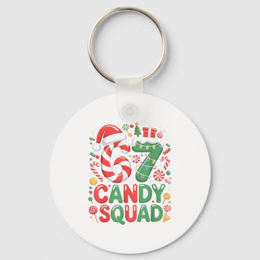 67 Candy Squad Christmas Brainrot Funny Xmas Light Sleutelhanger (Voorkant)
