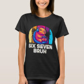 67 Capybara Funny Six Seven Bruh Capybara Video Ga T-shirt (Voorkant)