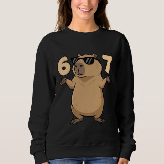 67 Capybara Meme 6 7 Aesthetic for Kids Young Adul Trui