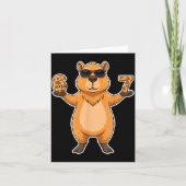 67 Capybara Sungles Gen Alpha Slang Funny Six Seve Kaart (Voorkant)