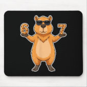 67 Capybara Sungles Gen Alpha Slang Funny Six Seve Muismat (Voorkant)