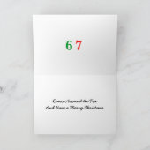 67 Cartoon Animals Dancing Around Christmas Tree Feestdagen Kaart (Binnen)