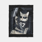 67 Cat Wearing Sungles Gen Alpha Smoking Cat Fleece Deken (Voorkant)