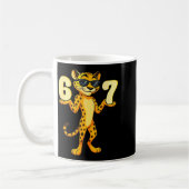 67 Cheetah Meme Six Seven Hands Motion Kids Teens  Koffiemok (Links)