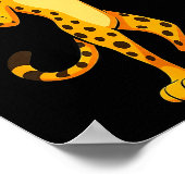 67 Cheetah Meme Six Seven Hands Motion Kids Teens Poster (Hoek)