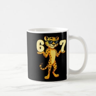 67 Cheetah Meme Zes Zeven Handen Beweging Kinderen Koffiemok