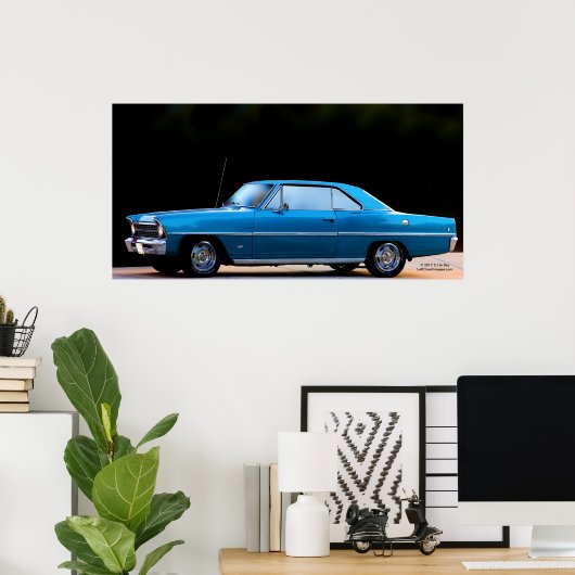 "67 CHEVY NOVA POSTER (Thuiskantoor)