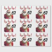 67 Chill Kerstman Kerstmis Kerstman Cadeaupapier (Vlak)