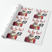 67 Chill Santa Christmas Santa  Cadeaupapier (Uitgerold)