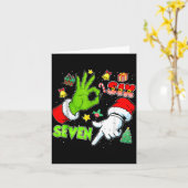 67 Christmas 6 7 Meme Elf Santa Pajamas Gen Alpha  Kaart (Gele Bloem)