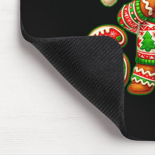 67 Christmas 6 7 Meme Gingerbread Man Xmas Pajamas Muismat (Hoek)