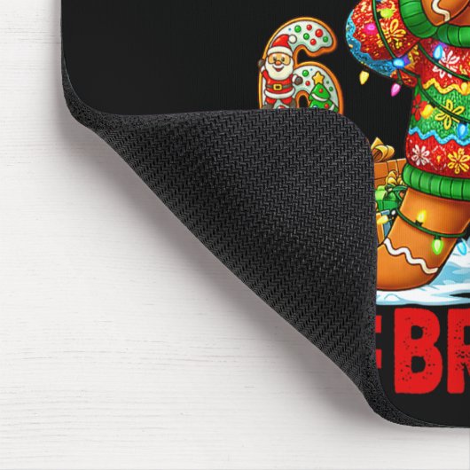 67 Christmas 6 7 Meme Gingerbread Man Xmas Pajamas Muismat (Hoek)