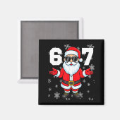 67 Christmas 6 7 Meme Pajamas 67 Bruh Slang  Magneet (Voorkant / Achterkant)