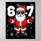 67 Christmas 6 7 Meme Pajamas 67 Bruh Slang  Poster (Voorkant)