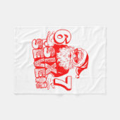 67 Christmas 6 7 Meme Six Seven Funny Santa Xmas B Fleece Deken (Voorkant (Horizontaal))