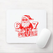 67 Christmas 6 7 Meme Six Seven Funny Santa Xmas B Muismat (Met muis)