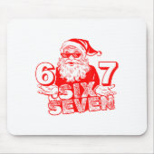 67 Christmas 6 7 Meme Six Seven Funny Santa Xmas B Muismat (Voorkant)