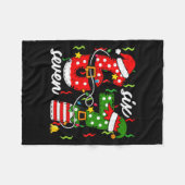 67 Christmas 6 7 Santa Elf 6-7 Pajamas Six Seven K Fleece Deken (Voorkant (Horizontaal))