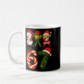 67 Christmas Dabbing Santa Elf Snowman Funny Six S Koffiemok (Links)