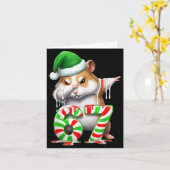 67 Christmas Funny 67 Brainrot Youth Kids Hamster Kaart (Gele Bloem)