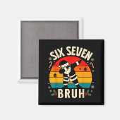 67 Christmas Funny 67 Meme Youth Kids Dabbing Sant Magneet (Voorkant / Achterkant)