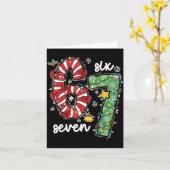 67 Christmas Funny 6 7 Meme Six Seven Xmas Boys Ki Kaart (Gele Bloem)