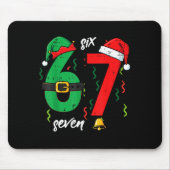 67 Christmas Funny 6 7 Meme Six Seven Xmas Boys Ki Muismat (Voorkant)